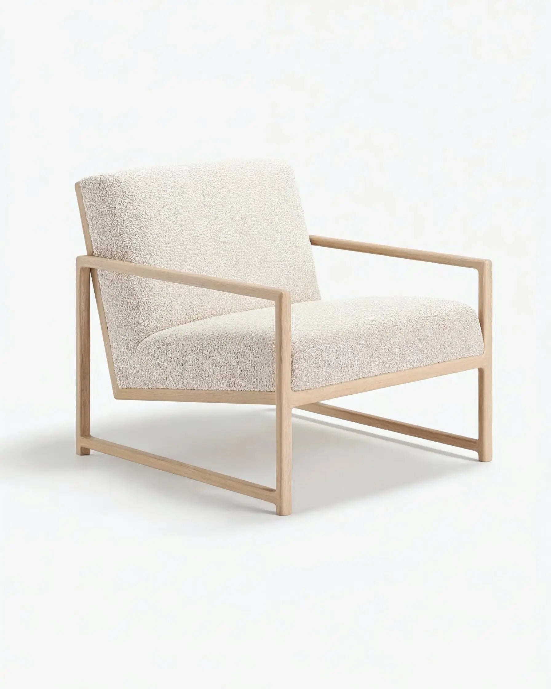 Kent Wood - Oak - Ivory bouclé